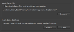 Clean those Adobe Media Cache Files