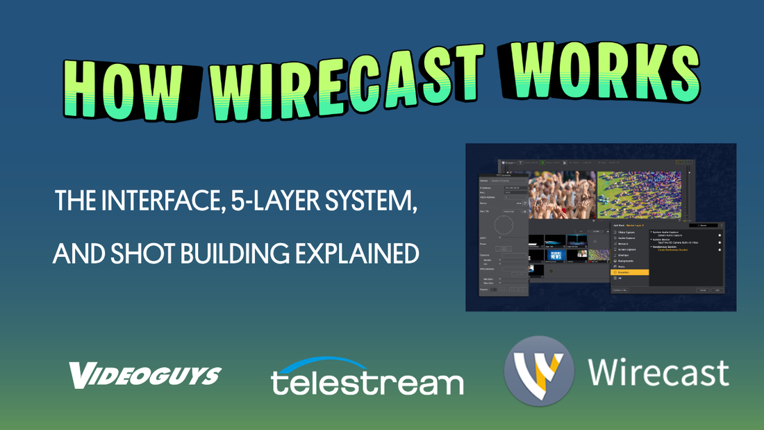 How Wirecast Works: The Interface, 5-Layer System, and Shot Building Explained