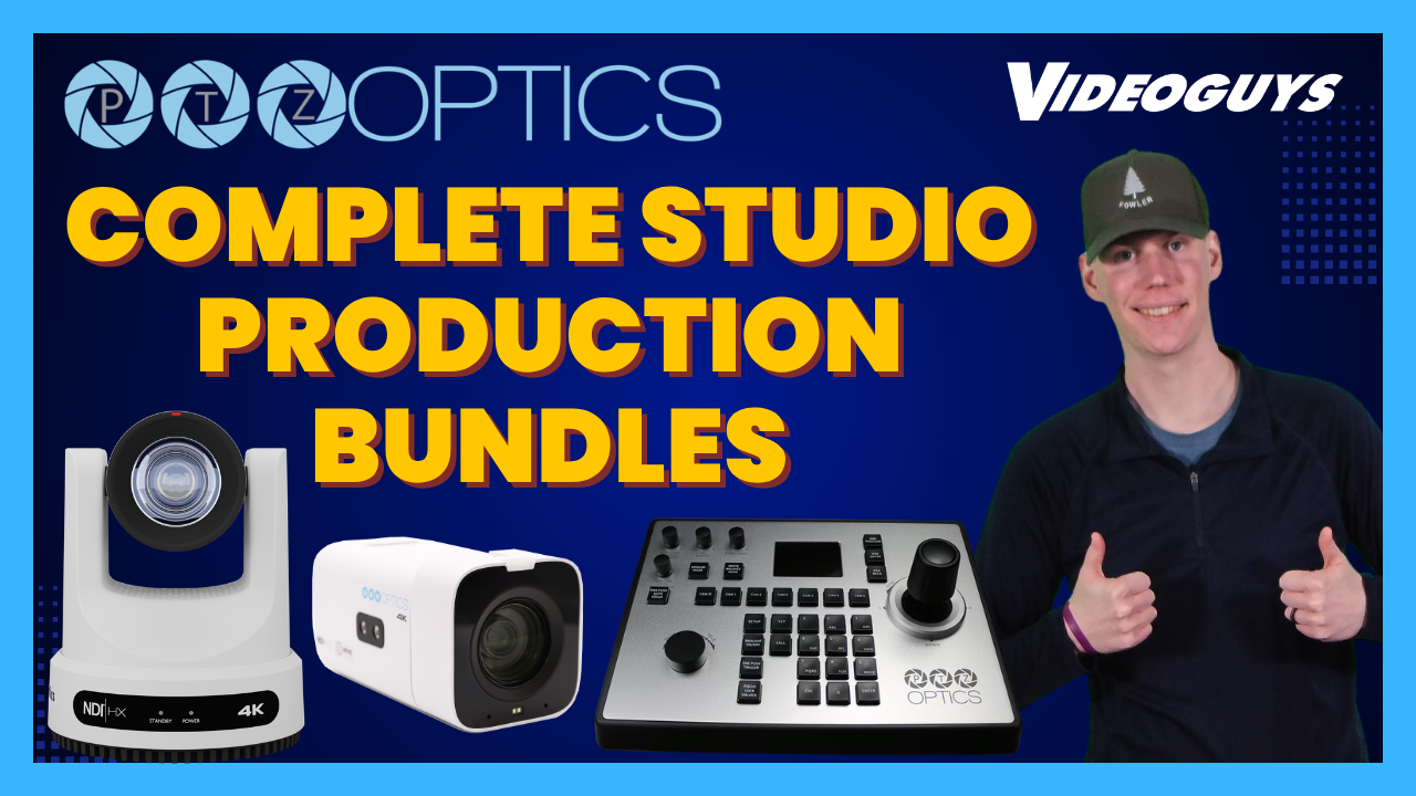 PTZOptics Studio Production Bundles for Single-Operator Studios – Videoguys