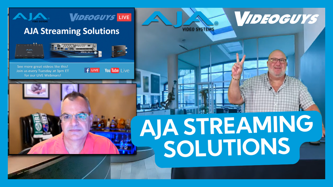 AJA Streaming Solutions Explained: HELO Plus, U-TAP, and BRIDGE for Every Live Production Workflow
