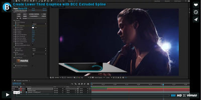 Boris FX BCC Tutorial: Create Lower Third Graphics with BCC Extruded Spline
