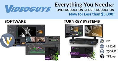 Everything You Need for Live Production & Post Production Now for Less than $5,000!