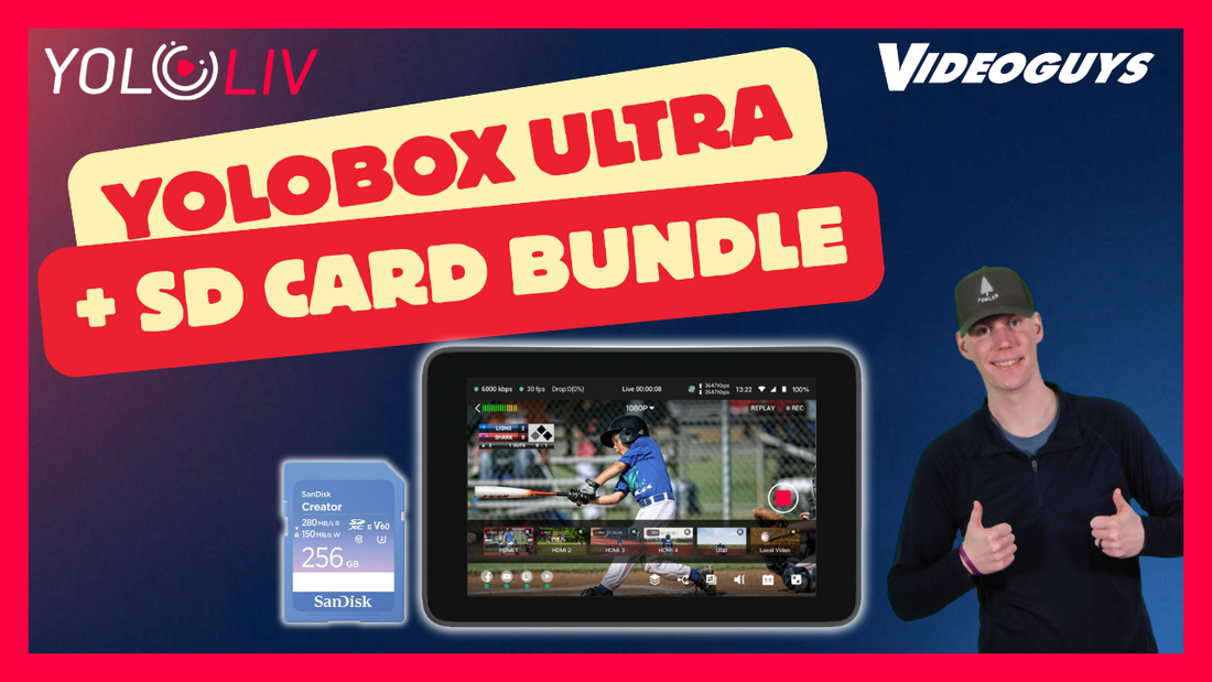 YoloBox Ultra + SanDisk Creator Bundle: Stream, Record, and Replay in 4K with Ease