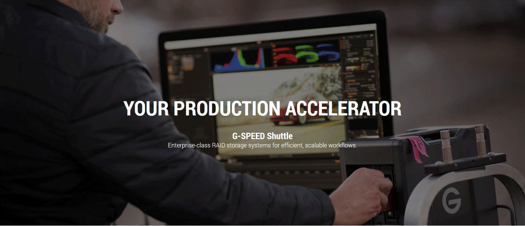 G-SPEED ShuttleEnterprise-class RAID storage systems for efficient, scalable workflows.
