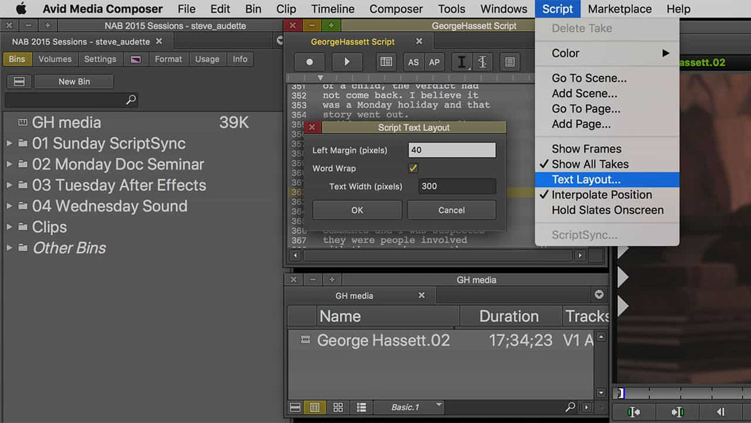 Avid ScriptSync in Six Easy Steps