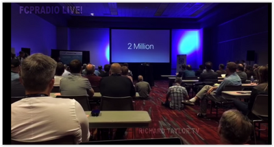 Wow! Apple reveals there are 2 Million FCPX users at NAB