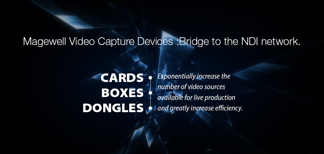 Magewell Capture Devices Work with Newtek NDI