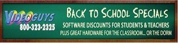 Back to School Specials from Videoguys.com