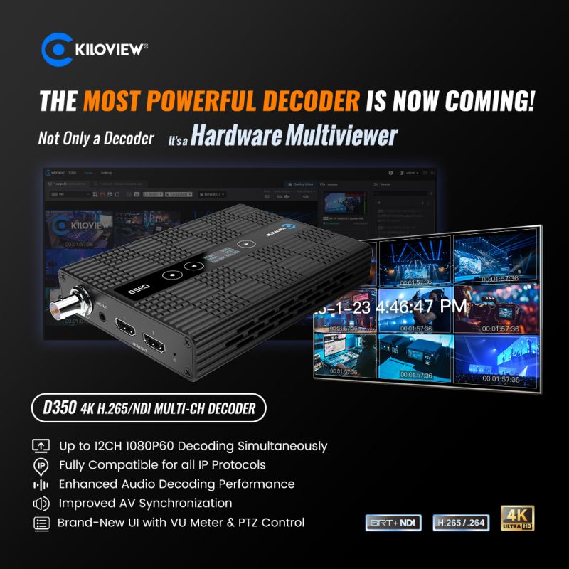 Elevate Your Video Transmission with the All-New Kiloview D350