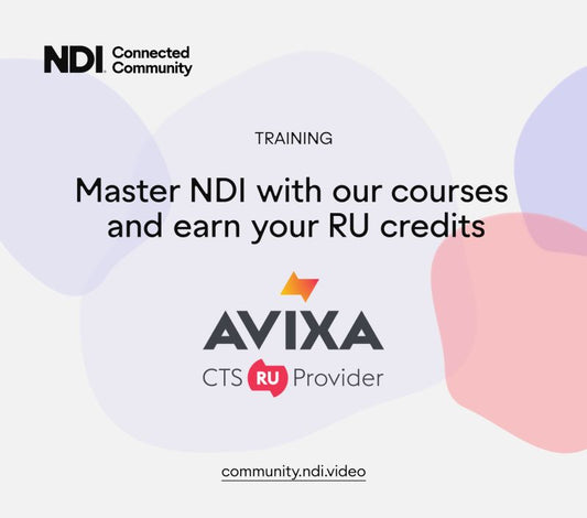 NDI Training is Now AVIXA Certified!