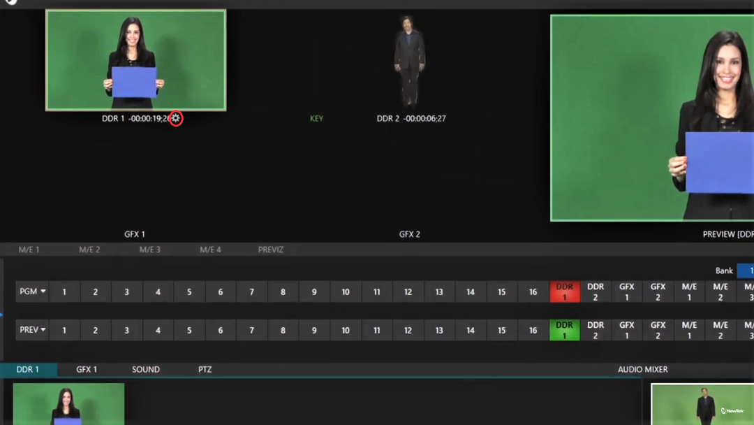 NewTek TriCaster tech tip: Using the Tracker  to layer video in creative ways