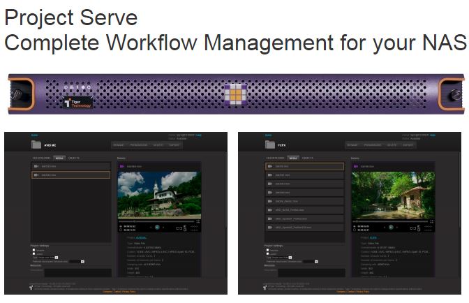 Project Serve a standalone workflow manager unveiled by Tiger Technology