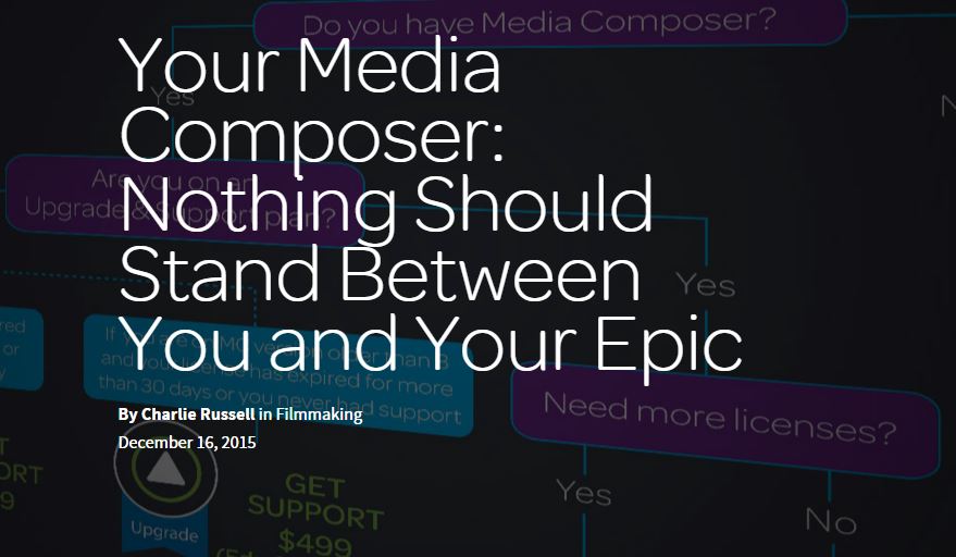 Avid Media Composer: Nothing Should Stand Between You and Your Epic