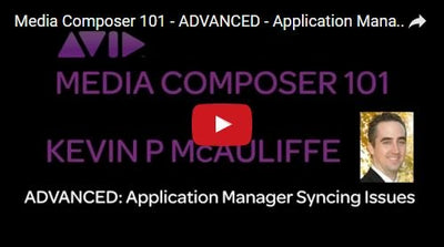 Avid Media Composer Tutorial - Application Manager Syncing Issues