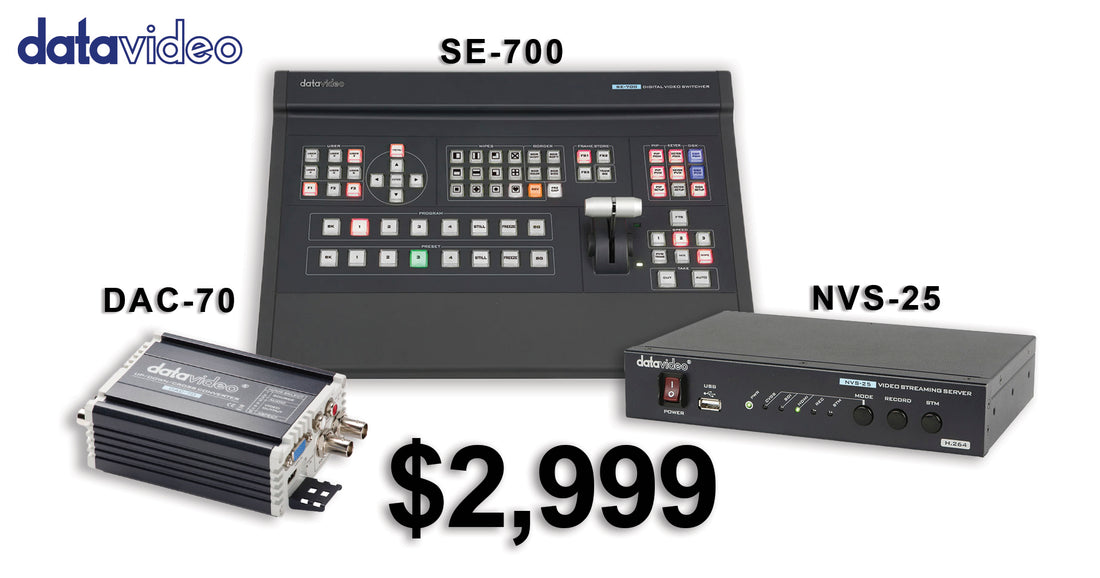 Video Tutorial of a New Datavideo Worship Bundle - Live-switch and stream your worship production for less than $3,000