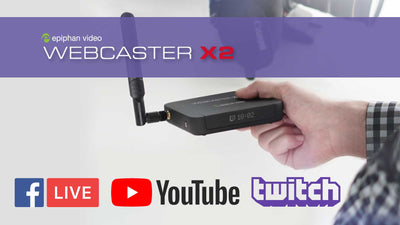 Webcaster X2 Streams to Facebook Live, YouTube Live and now Twitch!