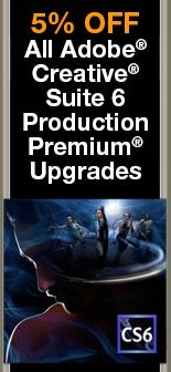 Videoguys Special: 5% Off All Adobe CS6 Production Premium Upgrades Now through 12/31/12