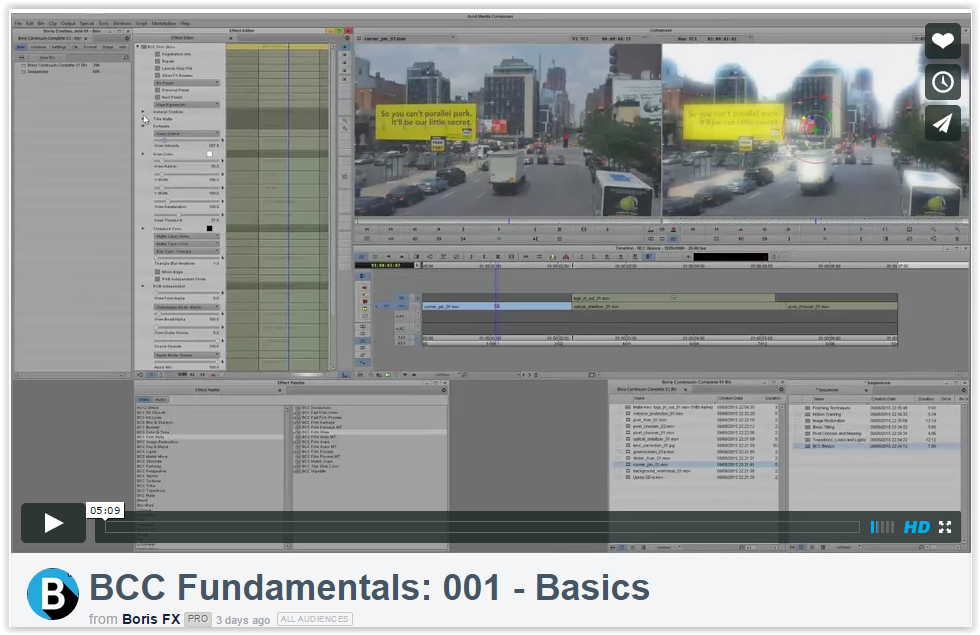 Watch & Learn Boris Continuum Complete Fundamentals