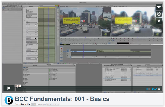 Watch & Learn Boris Continuum Complete Fundamentals