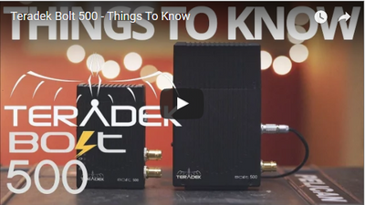 Things To Know about the amazing Teradek Bolt 500