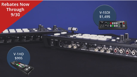 Roland V-1HD & V-1SDI Spotlight - Now with Instant Rebates