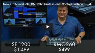 Datavideo RMC-260 Control Panel Now Shipping
