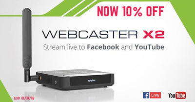 10% OFF Epiphan Webcaster X2 - The Simplest Facebook Live and YouTube Encoder