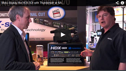Motu display the HDX-SDI with Thunderbolt at NAB 2013