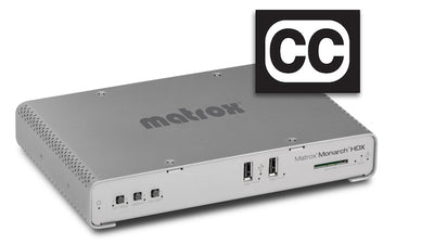 Matrox Monarch HDX Adds Closed-Captioning to Live Web Programming