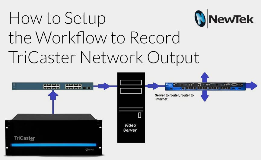 How to Setup the Workflow to Record TriCaster Network Output