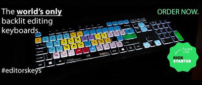 Editors Keys - The World's only Backlit Editing Keyboard now in stock