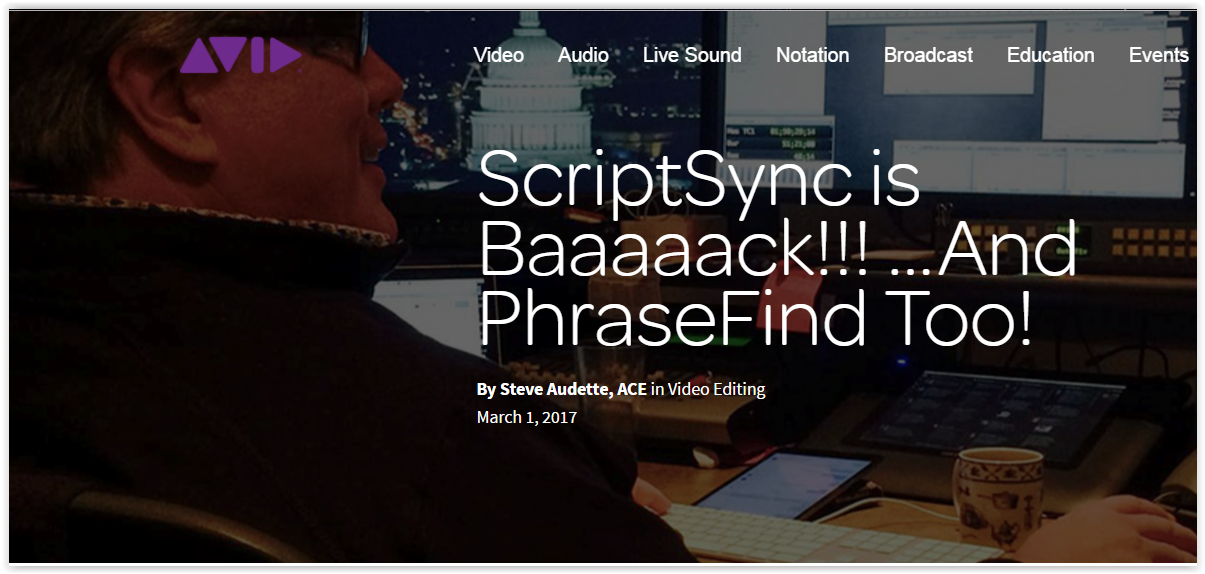 With Avid ScriptSync and PhraseFind – Life is Beautiful – Videoguys