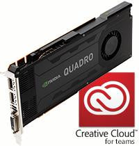 Special promotion! Big Discounts on NVIDIA Quadro cards for Adobe Creative Cloud Members
