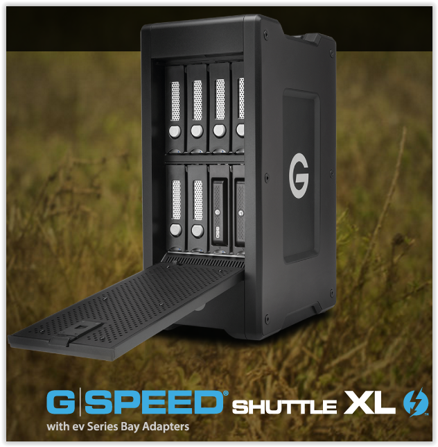 G-Tech  G-SPEED Shuttle XL Transportable 8-Bay Solutions Deliver Unprecedented Flexibility, Speed & Capacity on the Go