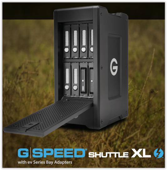 G-Tech  G-SPEED Shuttle XL Transportable 8-Bay Solutions Deliver Unprecedented Flexibility, Speed & Capacity on the Go