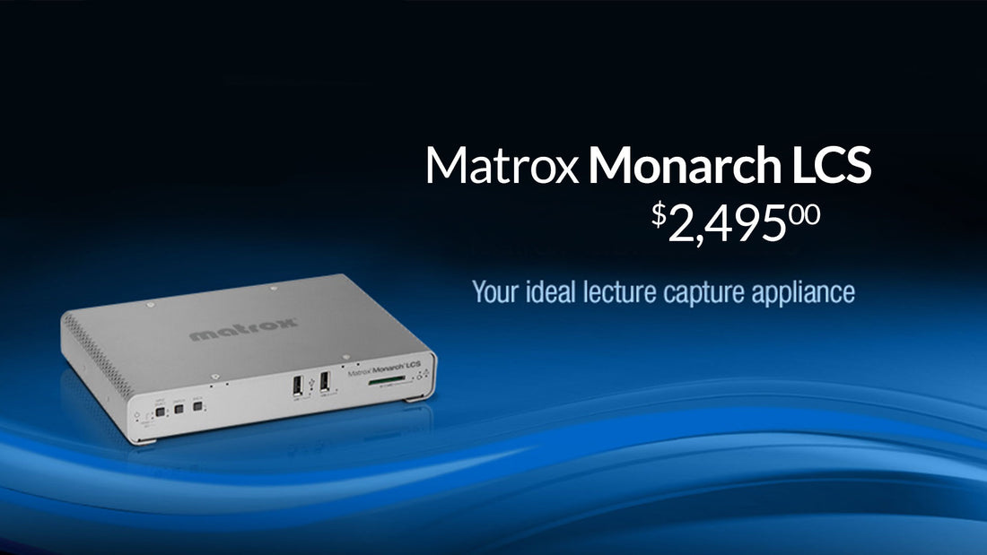 Matrox Monarch Encoder/ Recorders chosen by Indiana, Oklahoma and Purdue Universities