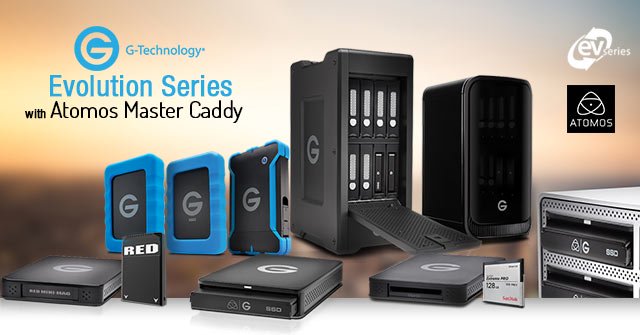 G-Technology Master Caddy Products for Atomos