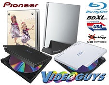 New External Pioneer Blu-ray Disc Burners for PC &amp; Mac Available now at Videoguys.com