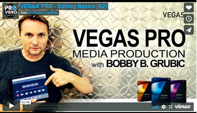 Customizing VEGAS Pro for Editing