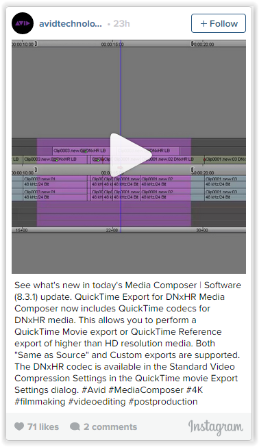 Media Composer Update (8.3.1) Adds Extra Features for High Resolution Workflows