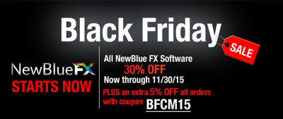 NewBlueFX Black Friday Deals Now Available!
