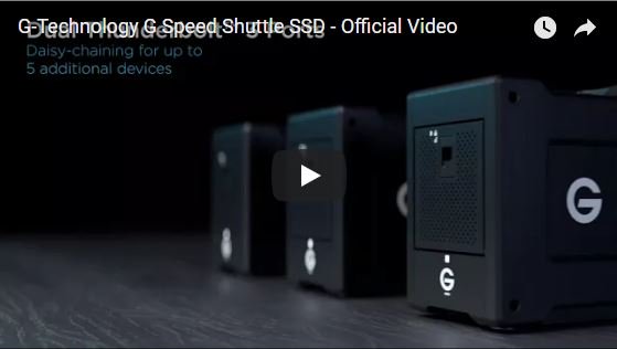 NAB Award Winning G-SPEED Shuttle SSD 8TB or 16TB