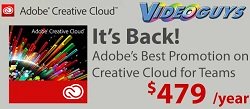 It&#039;s Back! Adobe&#039;s Best Promotion on Creative Cloud for Teams $479/year