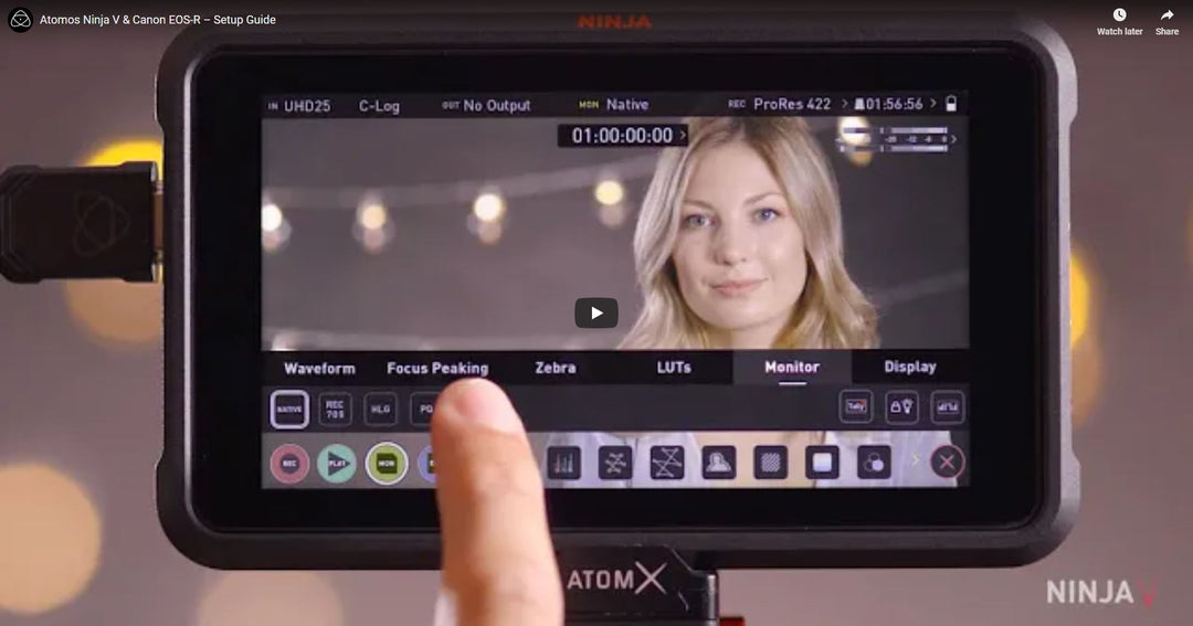 How to Set up your Atomos Ninja V & Canon EOS-R