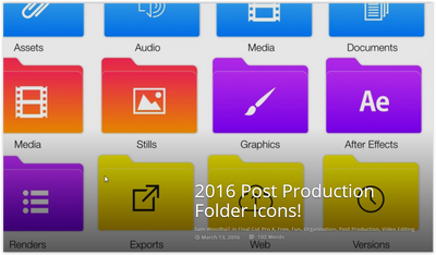Cool Folder Icons for Post Production