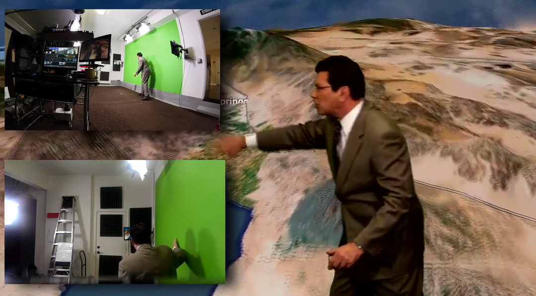 Weatherman transforms garage into Studio with NewTek TriCaster Mini