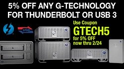 G-Technology Expands Thunderbolt External Hard Drive Family