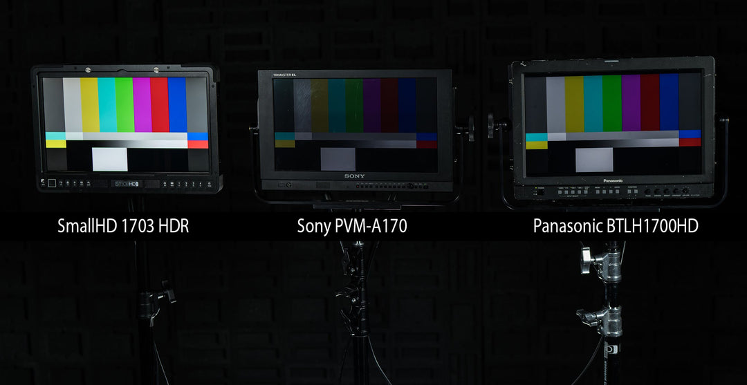 How SmallHD 1703 HDR Compares to Panasonic and Sony 17-inch Monitors?