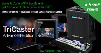 NewTek TriCaster Mini Bundles Special with FREE Advanced Edition Software!