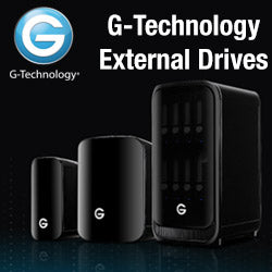 Videoguys recommends G-Tech external drives above all others!